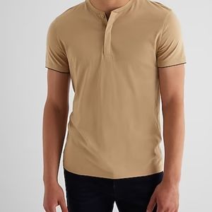 Tipped Perfect Pima Cotton Henley
